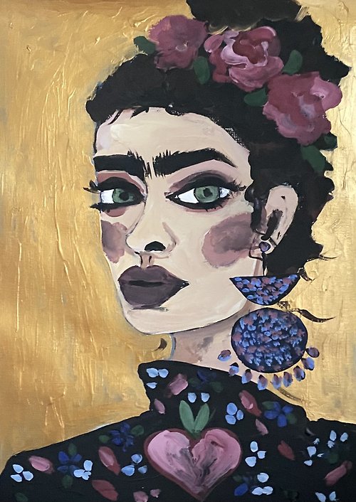 Gala Frida Kahlo 女人肖像野獸派藝術 Kees van Dongen 啟發的藝術禮