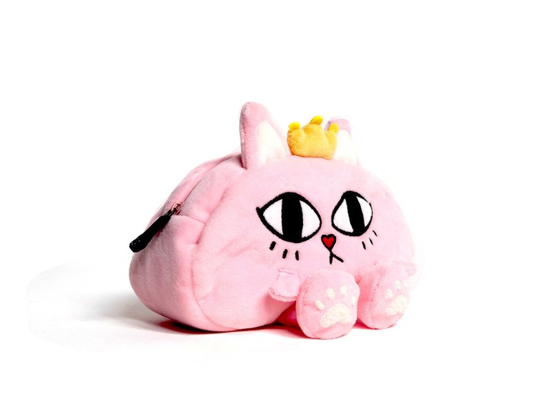 ピンキー3D猫の爪収納バッグ/ユニバーサルバッグ - ポーチ - ポリエステル ピンク