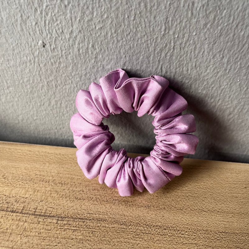 Pastel purple hair donut - Hair Accessories - Silk Purple