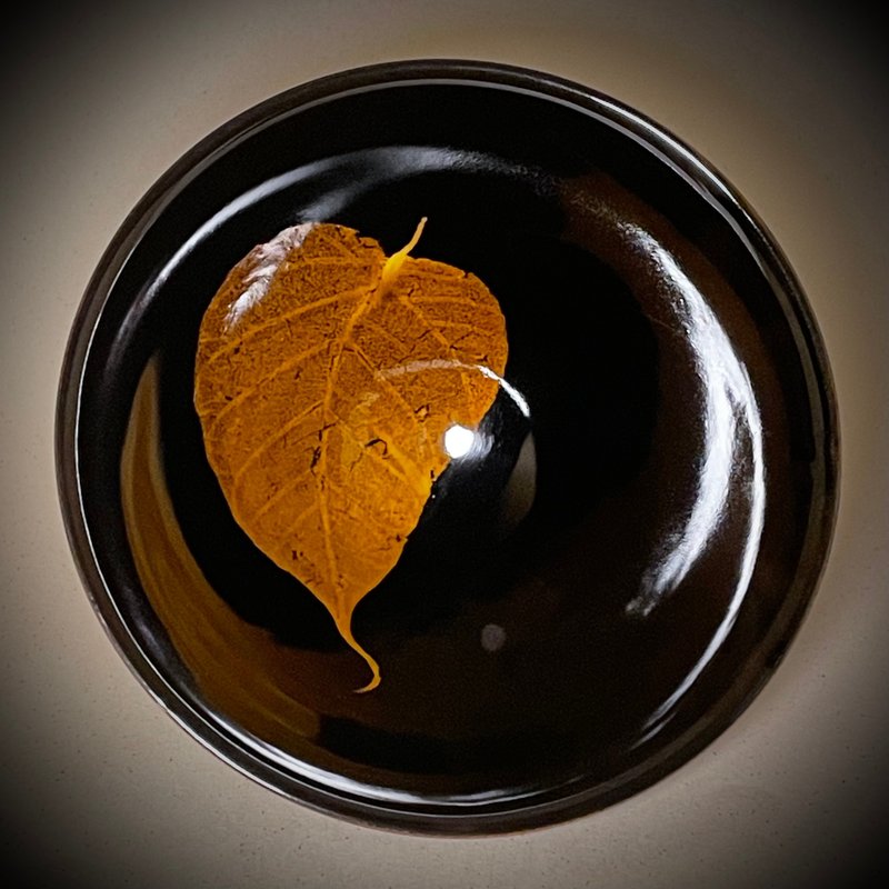 真實木葉天目茶盏-菩提葉 - 茶壺/茶杯/茶具 - 其他材質 