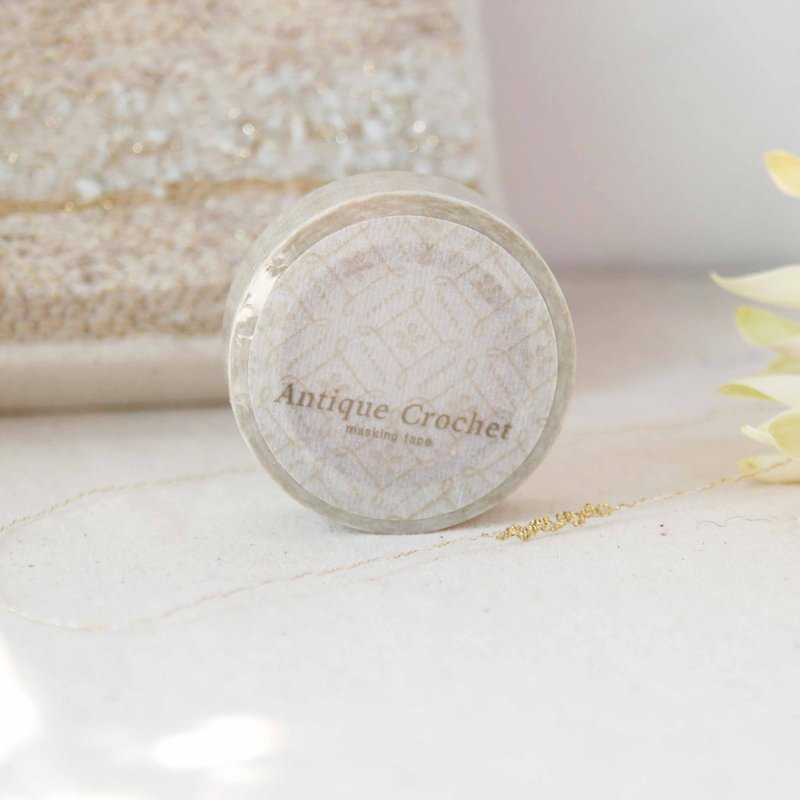 Antique Crochet Masking Tape | Diamond - 紙膠帶/和紙/PET - 紙 多色