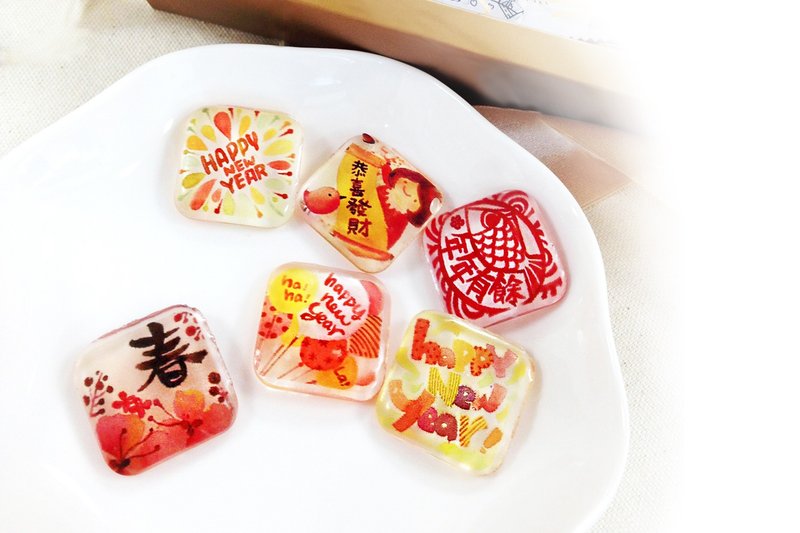 【萬年不敗新年糖】糖果禮盒30入 - 零食/點心 - 新鮮食材 紅色