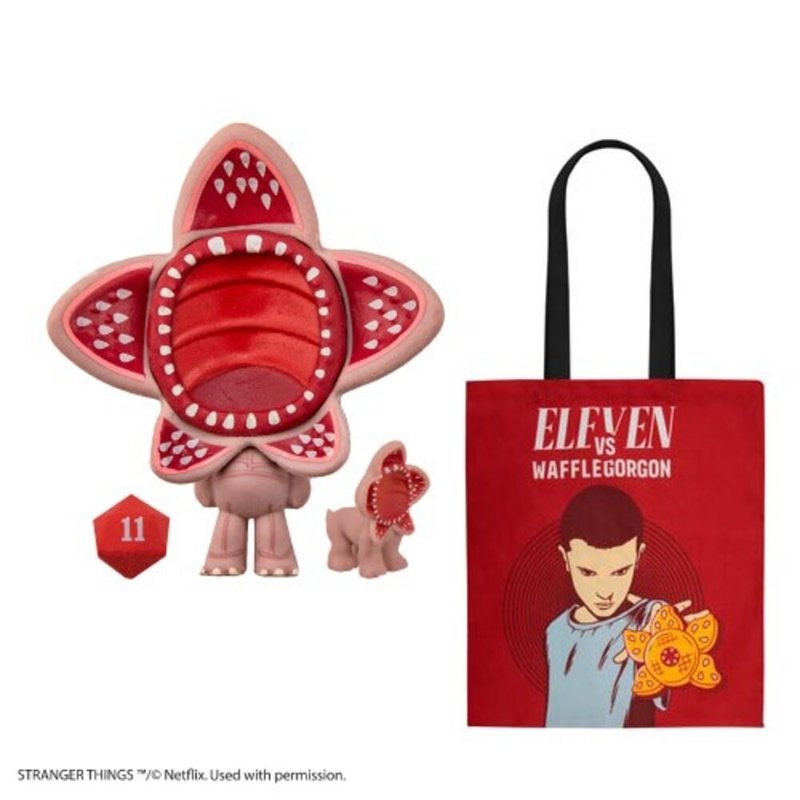 怪奇物語 - 伊萊雯 托特包及魔怪 (Demogorgon) 橡皮擦 - 側背包/斜背包 - 其他材質 多色