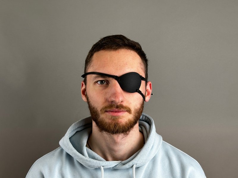 Kydex Eye Patch, Man Eye Patch,Black Eye Patch, - Eye Masks - Other Materials Transparent