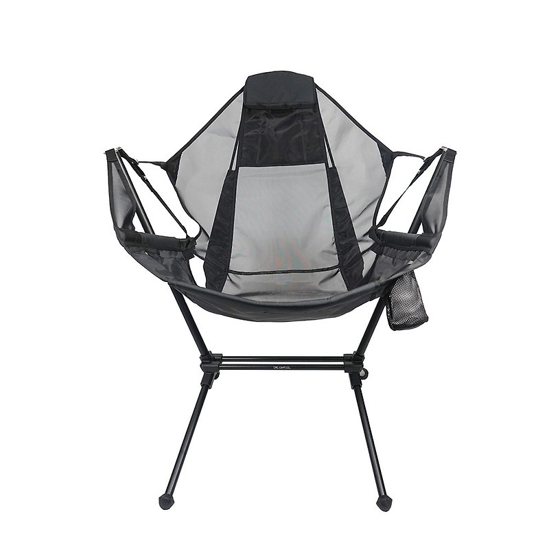 【OWL CAMP】網紗搖搖椅 - 野餐墊/露營用品 - 其他材質 黑色