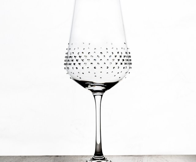 GRANDI-Andromeda crystal wine glass with 2 piece