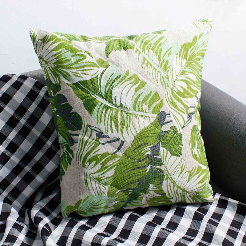Outdoor picnic fat pillow (with MIT pillow core)-rainforest exchange gifts - หมอน - ผ้าฝ้าย/ผ้าลินิน สีดำ