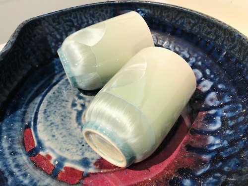 八塗文創 台灣製造 晶花系列 一組兩入杯 結晶釉 漸層 限量