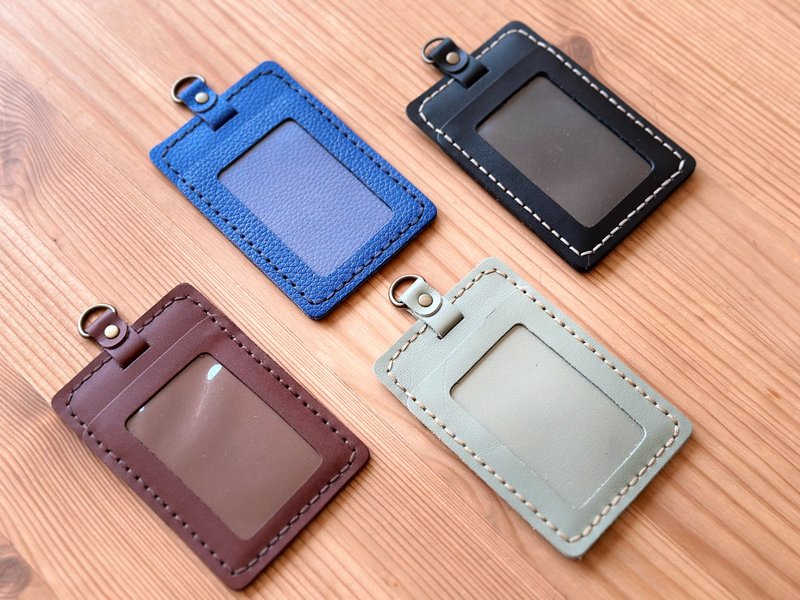 Identification Card Holder - Straight (Without String) - Card Holders & Cases - Genuine Leather 