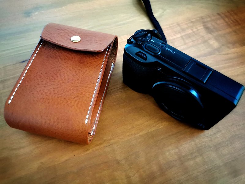 Camera leather case for Ricoh GR3/GR3x, Camera pouch - Cameras - Genuine Leather Brown