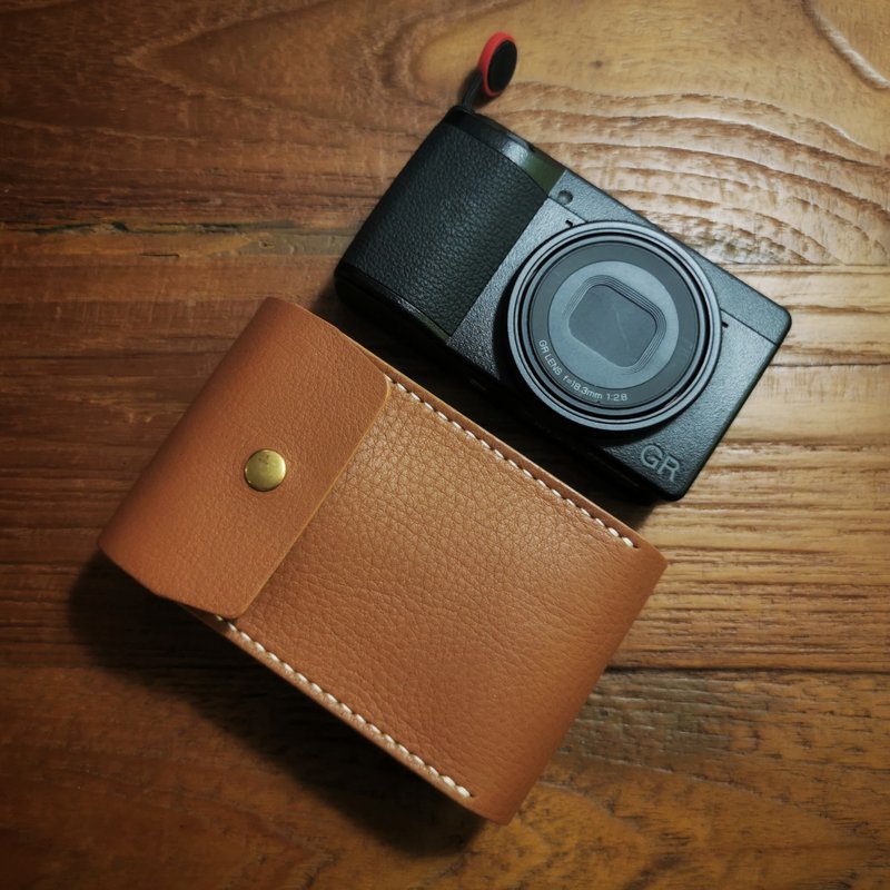 เคสหนังแท้ สำหรับใส่กล้อง Ricoh GR3 / GR3x / GR3HDF / GR3xHDF - กล้อง - หนังแท้ สีนำ้ตาล