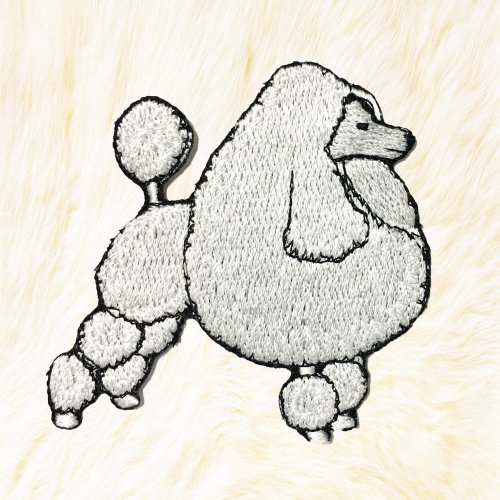 24PlanetsStudio Poodle Dog Iron on Patch Buy 3 Get 1 Free