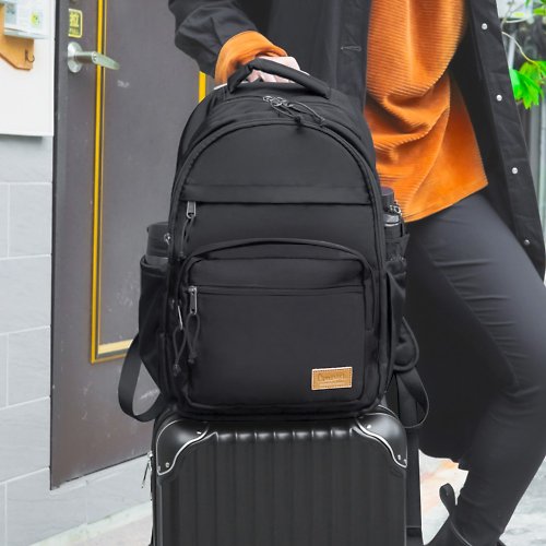 OMC 輕旅行大容量收納款筆電後背包(13色)