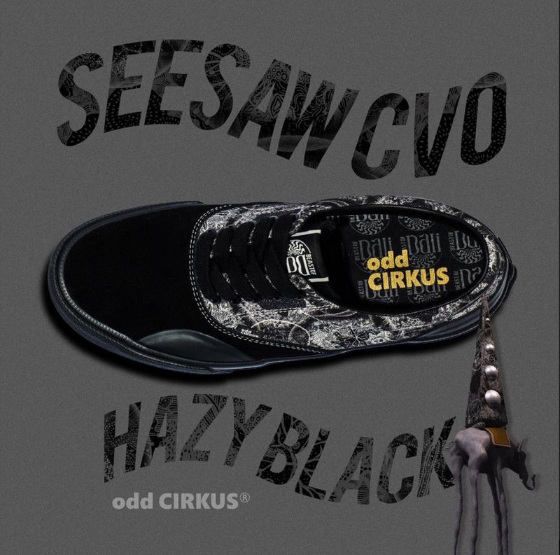 odd CIRKUS SEESAW CVO PRO - HAZY BLACK 晝夜 - 女休閒鞋/帆布鞋 - 橡膠 黑色