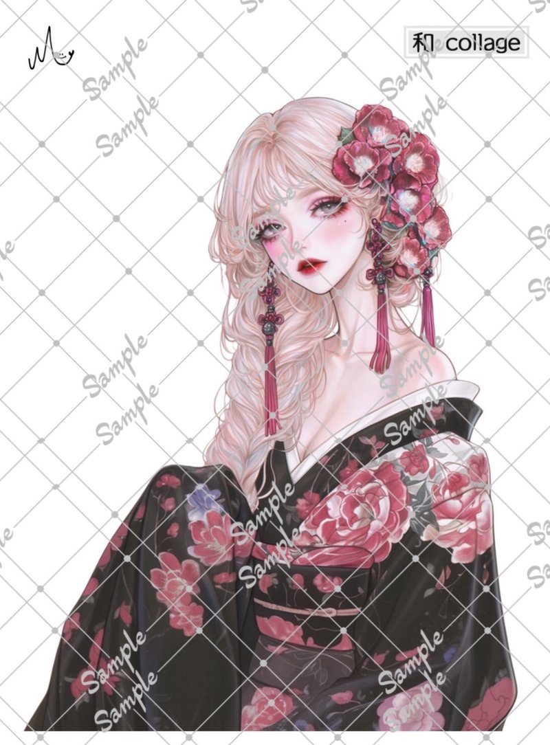 オリジナル人物ステッカー和シリーズ期間限定1月10日まで - ステッカー・シール - 紙 