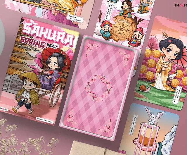 sakura spring タロットカード　サクラ　スプリングタロットカード Amazon | Kancharo タロットカード 78 枚 タロット占い【サクラ