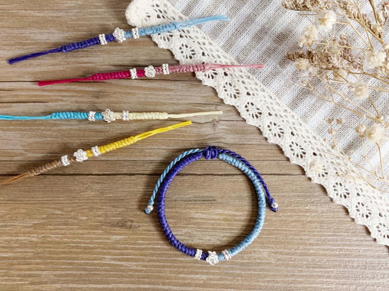 Handmade DIY l Online Experience l Wax Line Material Pack l Bracelet Foot Ring l Handmade Gift-Connect - Knitting, Embroidery, Felted Wool & Sewing - Waterproof Material Multicolor