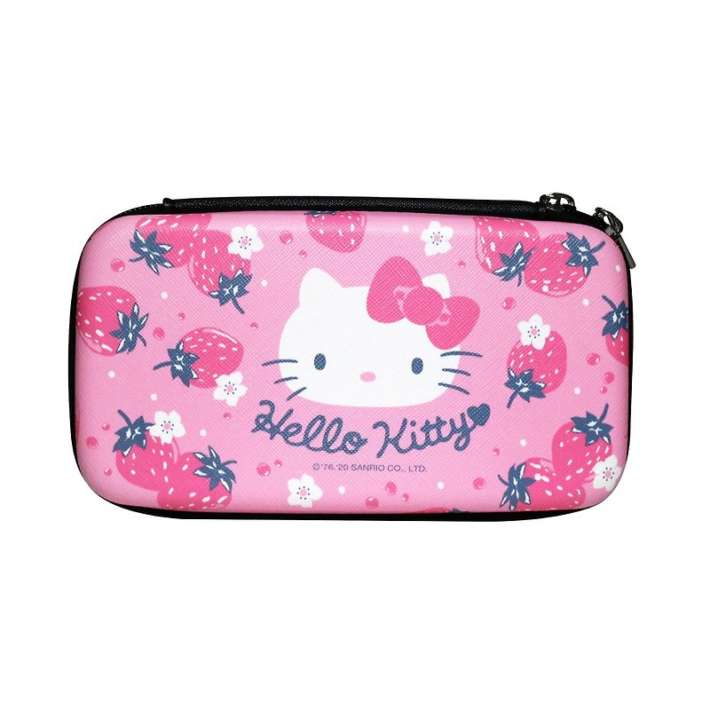【Hong Man】三麗鷗系列 硬殼收納包 Hello Kitty 草莓 - Toiletry Bags & Pouches - Plastic Multicolor