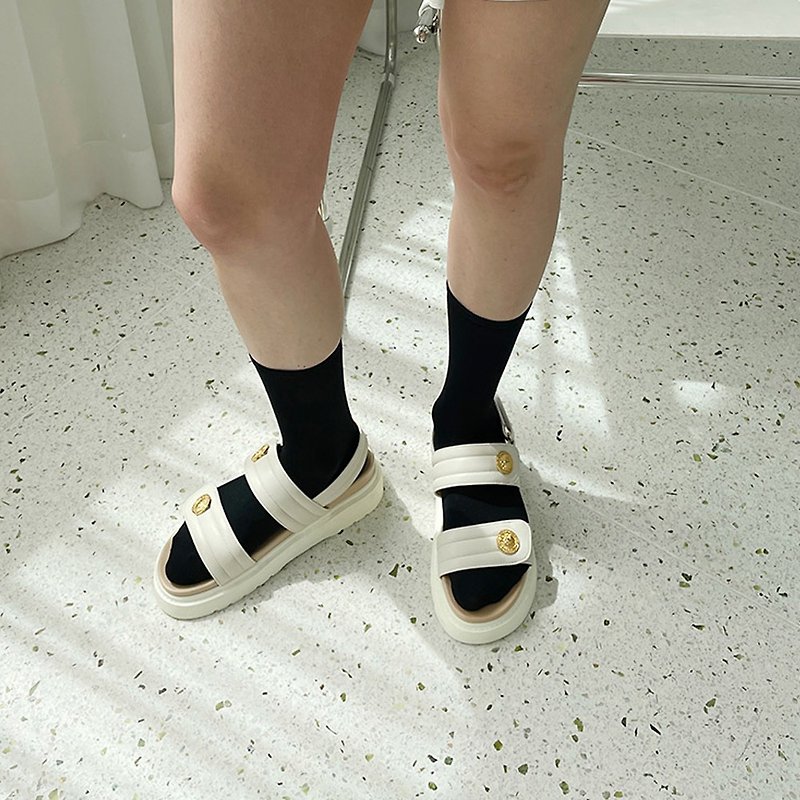 PRE-ORDER – MACMOC Pongdang (IVORY) Sandals - รองเท้ารัดส้น - วัสดุอื่นๆ 