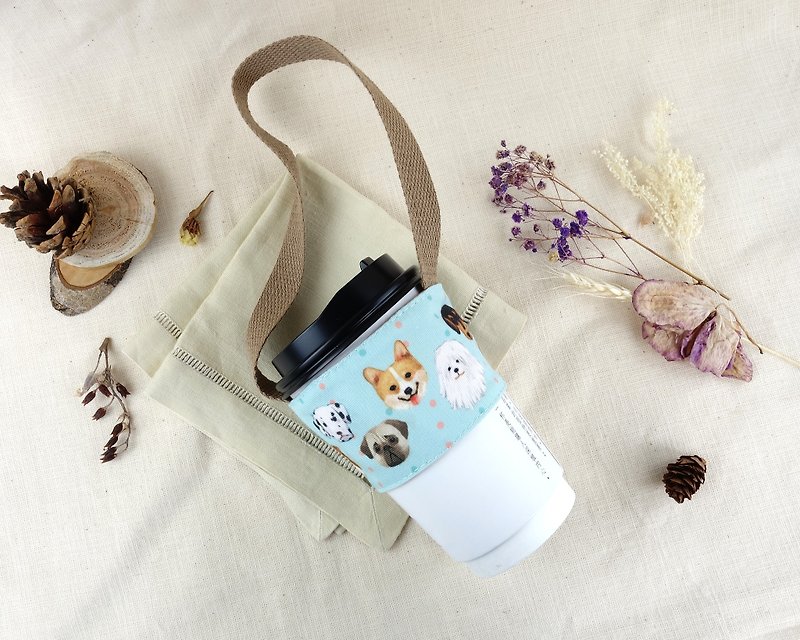 Double-layer beverage bag-dog collection - Beverage Holders & Bags - Polyester Multicolor