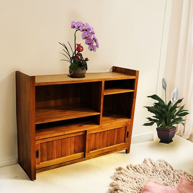 【吉迪市100%全柚木家具】AASC002 柚木多層式開放餐 腰櫃 電器櫃 - 其他家具 - 木頭 