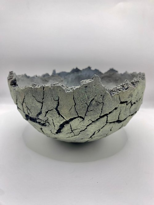 坤泥（Kun Ni） 裂岩球-青銅-細裂紋