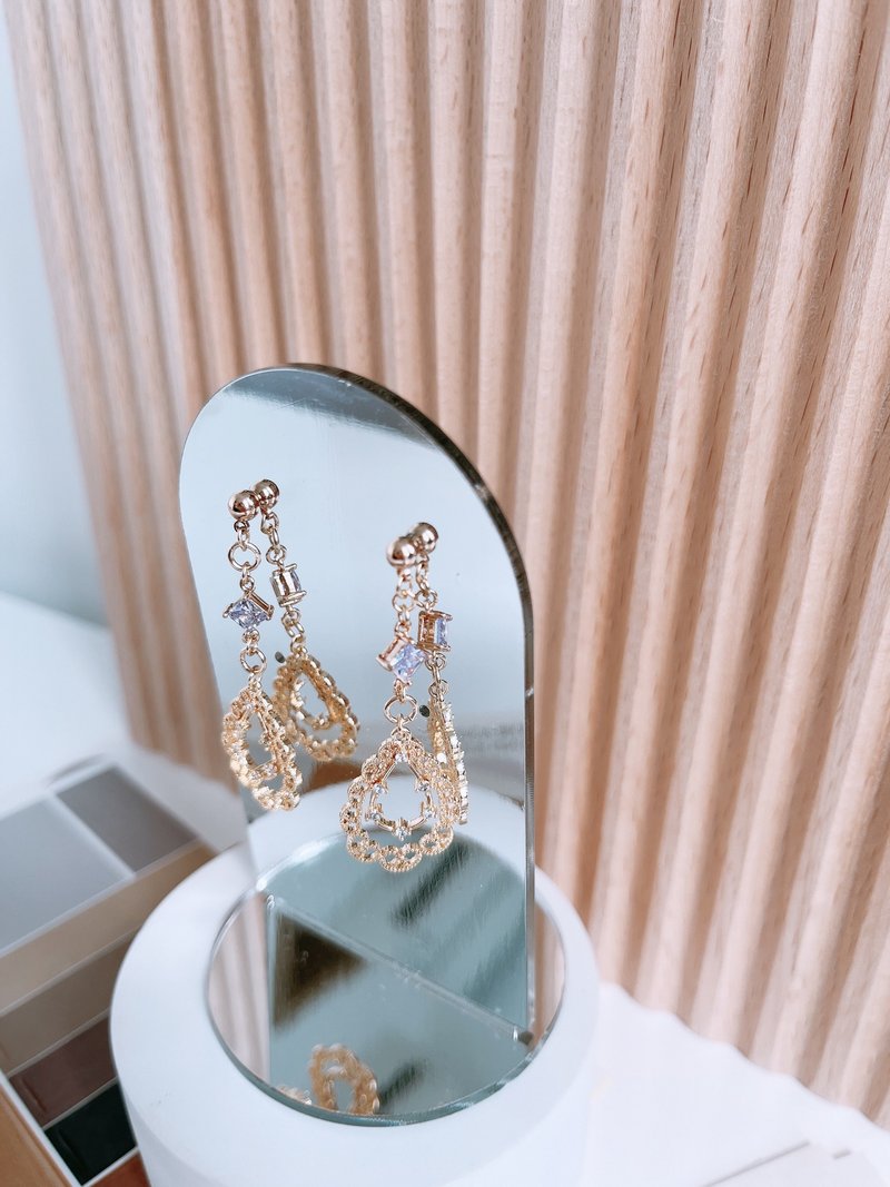 Princess - Earrings & Clip-ons - Rose Gold 