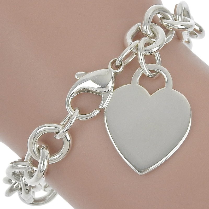 【日本直送】ティファニー TIFFANY&Co. リターントゥティファニー ブレスレット ハートタグ シルバー925 ハート 約34.1g レディース【中古】 - 手鍊/手環 - 銀 銀色