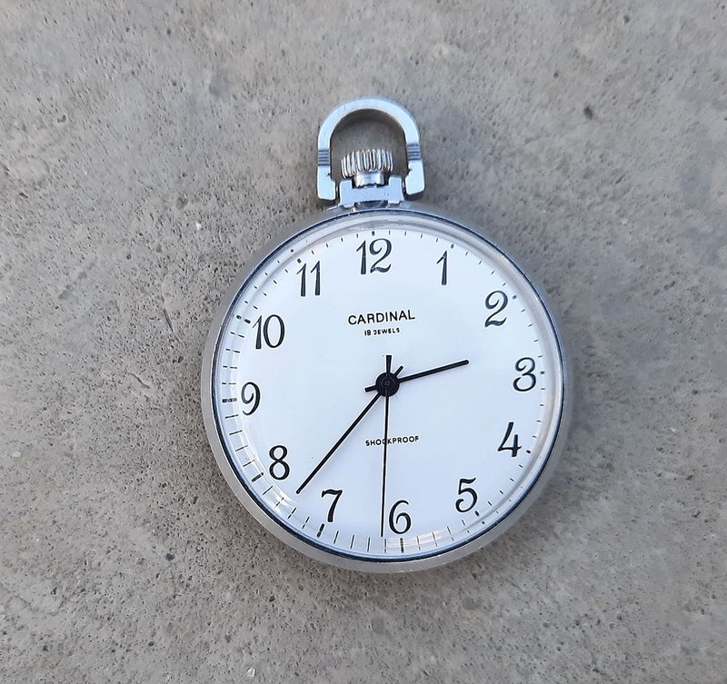 Raketa CARDINAL Soviet pocket watch wind up  – mechanic pocket watch USSR - 男錶/中性錶 - 其他材質 