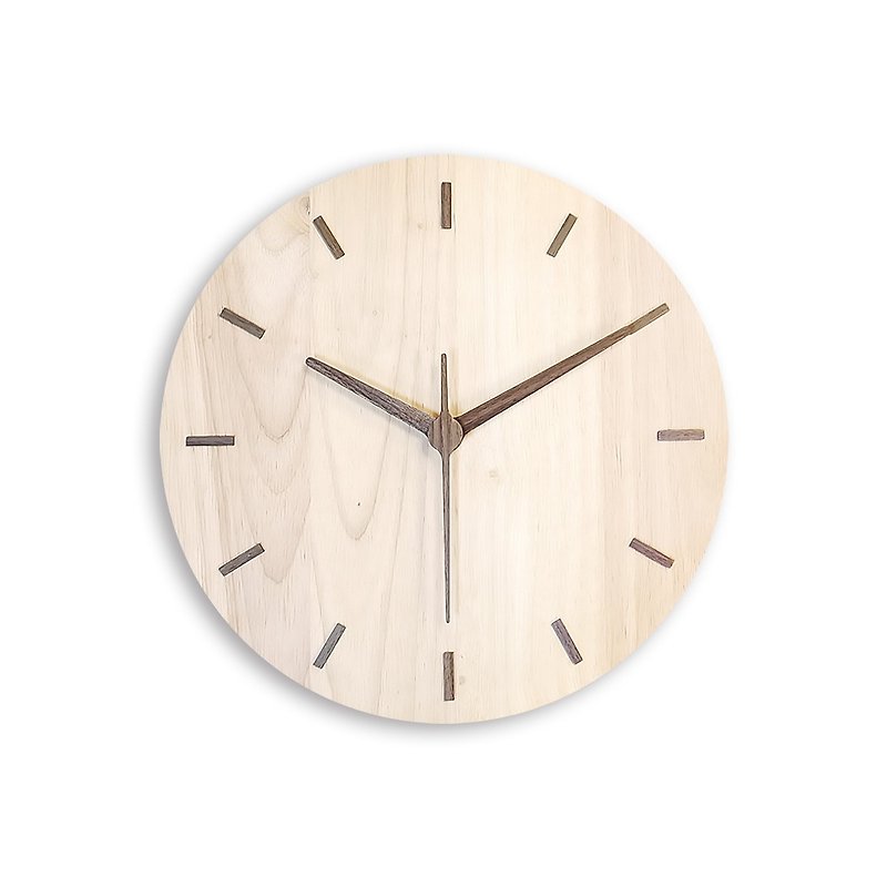iINDOORS Loft Clock. 30cm - Clocks - Wood Khaki