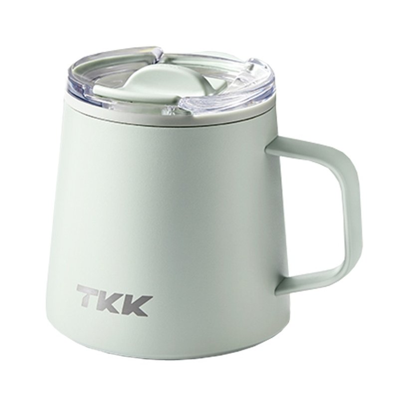 【TKK】悅氧Life 316不鏽鋼x陶瓷噴塗 保溫咖啡杯 350ML-松石青 - 保溫瓶/保溫杯 - 不鏽鋼 