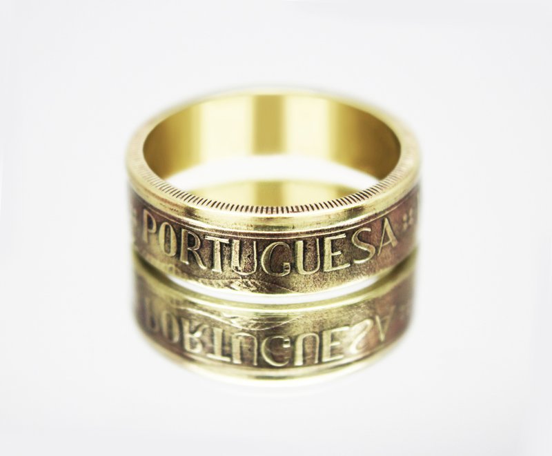 Portugal Coin Ring 10 escudos 1999 coin rings for men coin rings for women - 戒指 - 其他金屬 