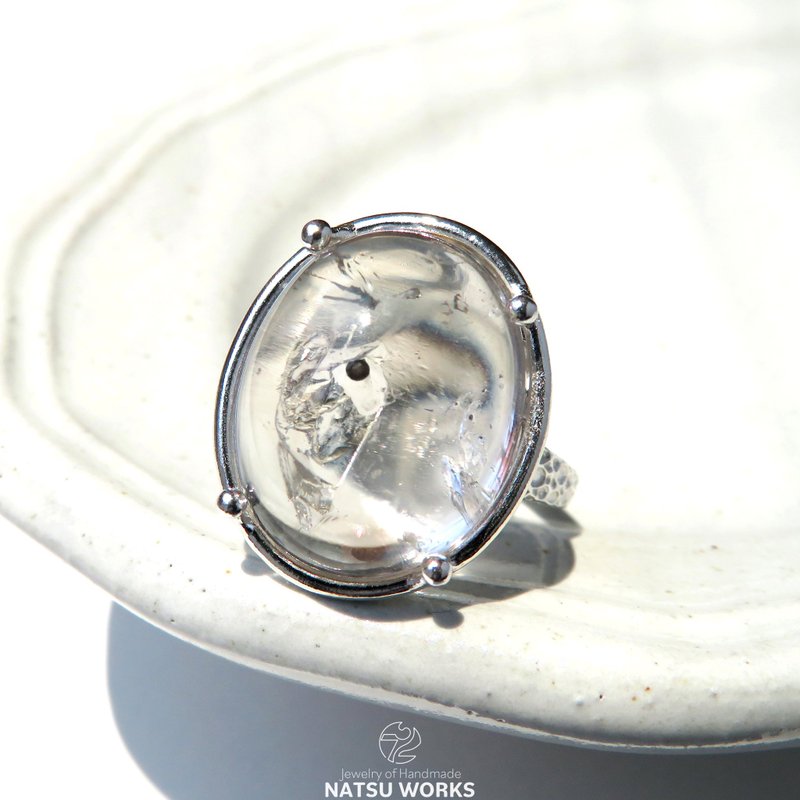 水入り水晶 リング / Enhydro Quartz Ring 3 - 戒指 - 寶石 透明