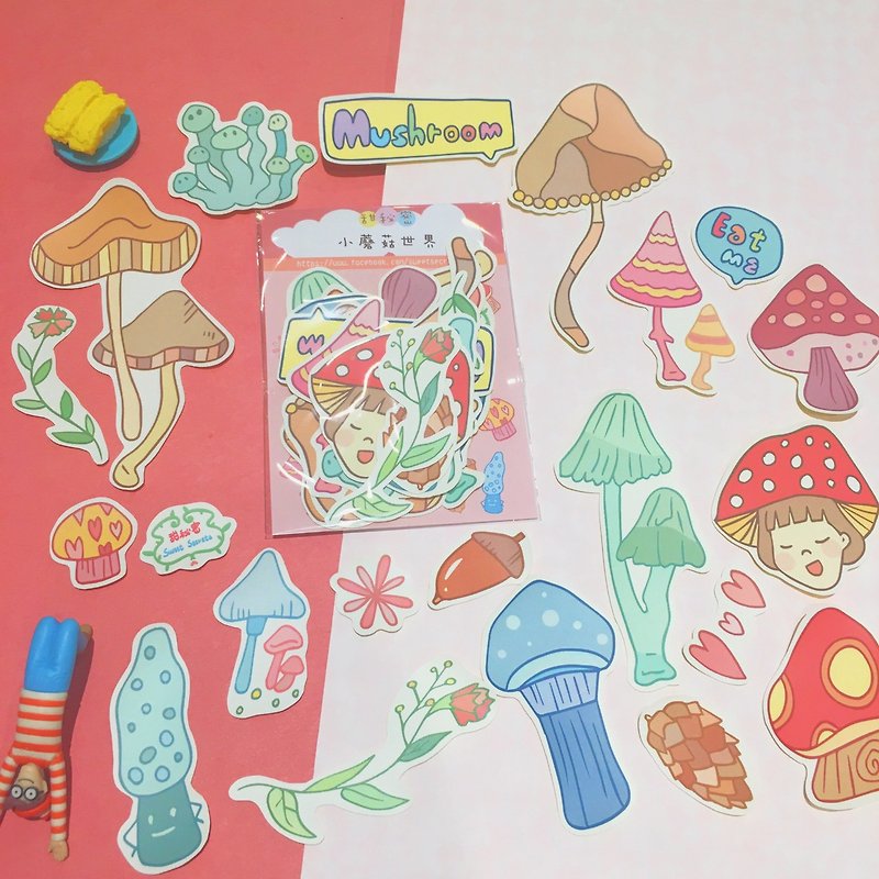 小蘑菇世界 / 貼紙包 - 貼紙 - 紙 