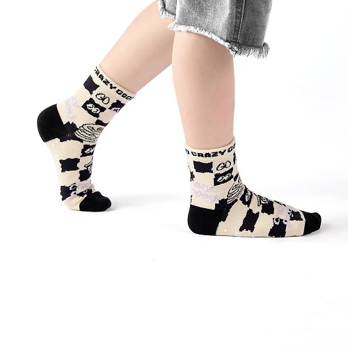ChangeTone 【聯名系列 Crazygogo】魔術方塊 /黑(16-18,19-22)MIT設計兒童襪