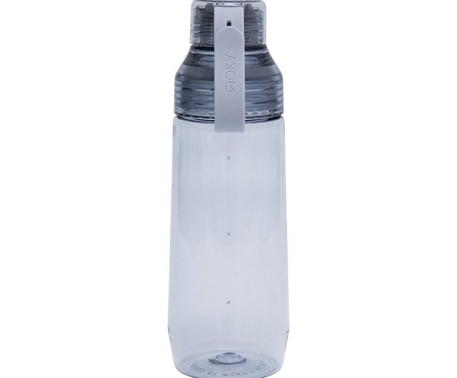 WOKY] ECOZEN 透明ボトル 600ml (6色展開) - 弾む太いストロー