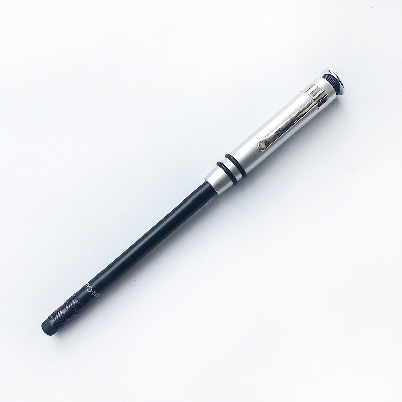 ◤Faber-Castell 經典黑色完美設計鉛筆 | 德國 二合一 削筆器 鍍鉻光亮金屬 彈力筆夾 - 鉛筆/自動鉛筆 - 竹 黑色