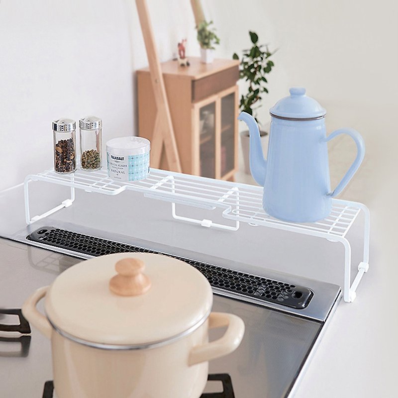 日本天馬 廚房系列爐邊置物架(高11cm)-S - 收納箱/收納用品 - 其他金屬 白色