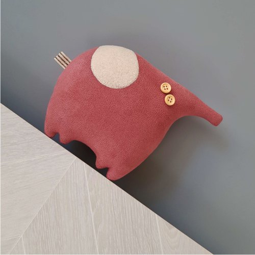 Rabbit Hole Stuffed elephant PDF sewing pattern, pdf tutorial in English, Digital download