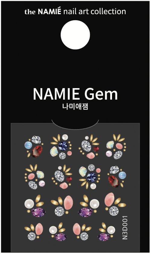 the NAMIE 【專業用】NAMIE Gem 3D美甲裝飾藝術貼紙 001-009