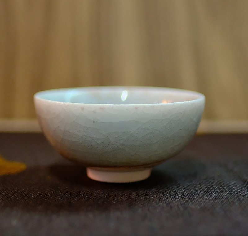 Firewood-fired tea cup - Falling Ash Shino crystal tea cup - งานเซรามิก/แก้ว - ดินเผา 