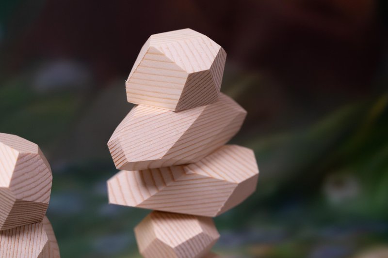 Balance Stone Game, Kids Birthday Gift, Montessori Toy - 寶寶/兒童玩具/玩偶 - 木頭 咖啡色