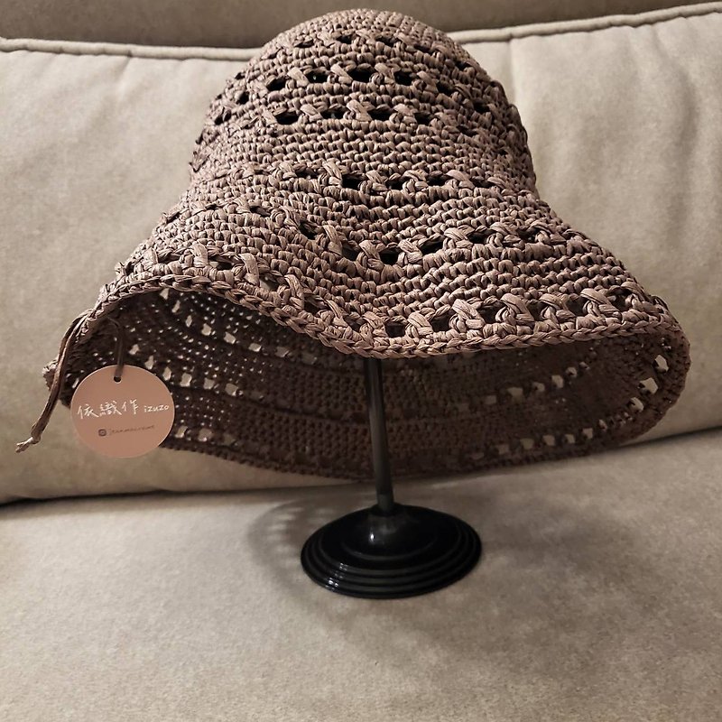 Hand-woven summer limited casual raffia hat - หมวก - กระดาษ 
