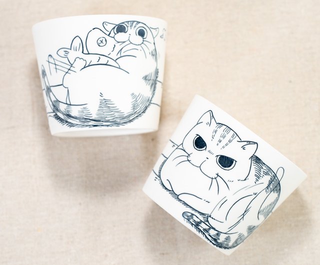 ねこ道楽】 ドリップコーヒー アート「午後のzzz…」 アートの
