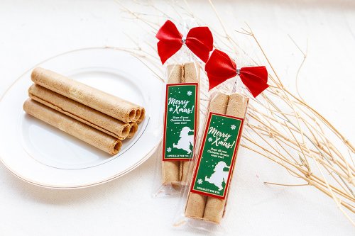 幸福朵朵 婚禮小物 花束禮物 聖誕節禮物贈品 MerryXmas日式蛋捲(滿百份免費印名字) 派對分享
