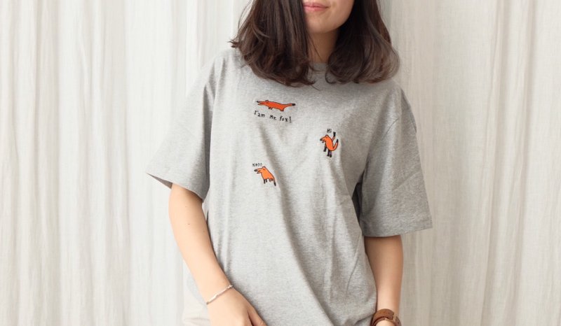 Mr.Fox : Grey // Super Soft Cotton - 帽T/大學T - 其他材質 灰色