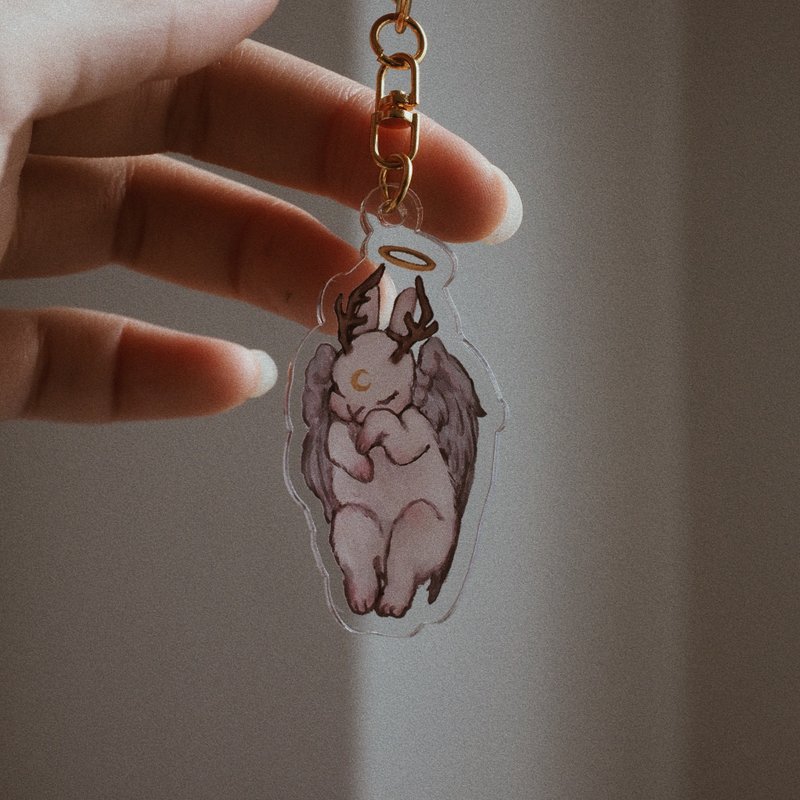 うさぎ 剥製標本 重ねて楽しむアクリルキーホルダー　ヴォルパーティンガー - 鑰匙圈/鑰匙包 - 壓克力 