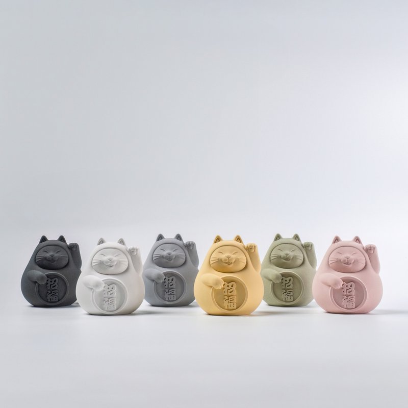 【送禮首選】胖胖招財招福貓(大) - 擺飾/家飾品 - 水泥 多色