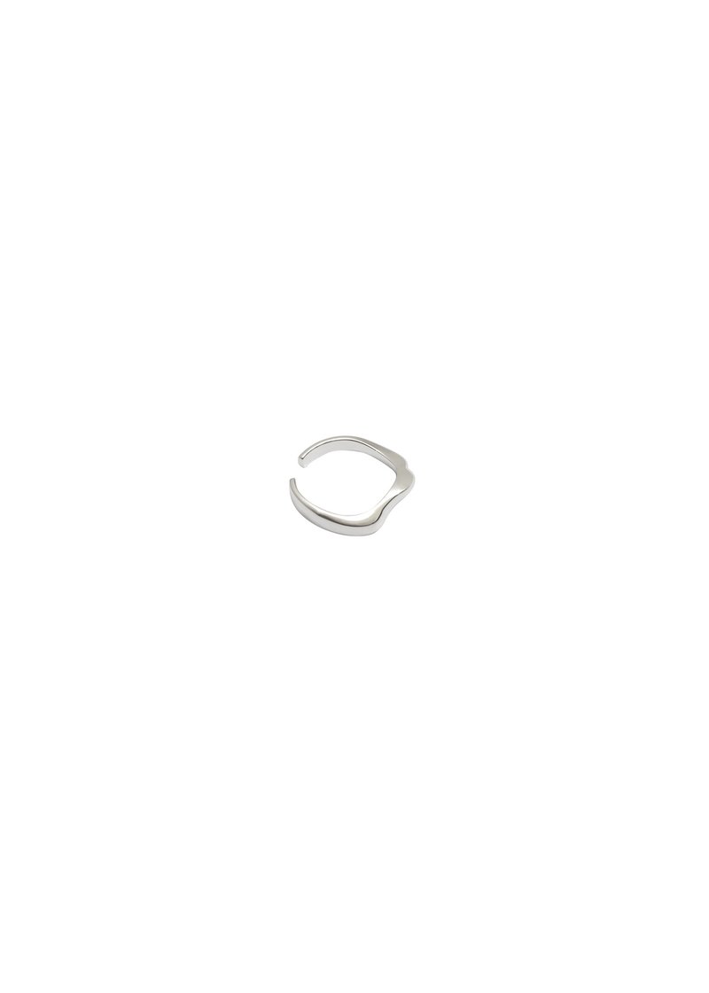 002.RING (Silver) 戒指/耳掛 - 戒指 - 銅/黃銅 銀色