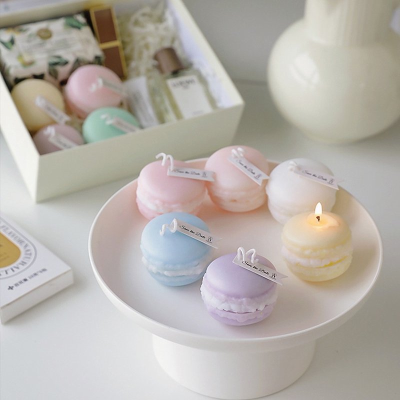 [Pinkoi exclusive] Macaron scented candle - Candles & Candle Holders - Wax 